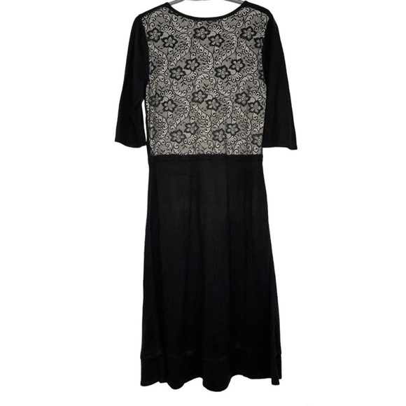 Betsey Johnson Lace Dark Academia Midi Dress size L - Picture 3 of 4